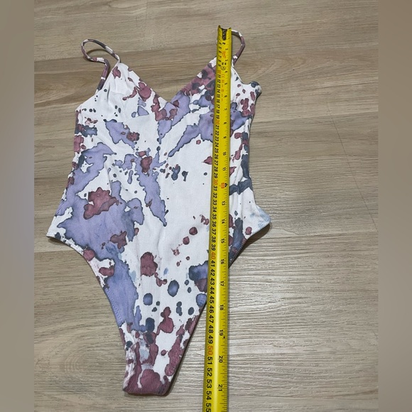 WILFRED (Up cycled with Tie Dye) Thong BodySuit. Size XS - Picture 9 of 9